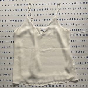 Socialite Scallop Trim Cami Top in White